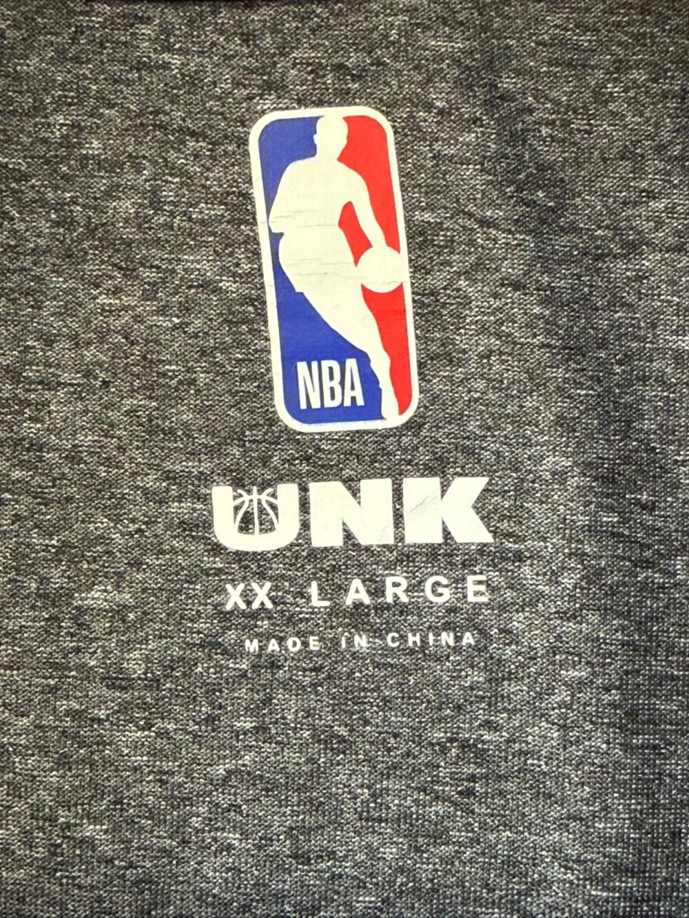 UNK NBA Los Angeles Lakers Quarter Zip Mock Neck Pullover Shirt Gray Heather XXL - Picture 3 of 9